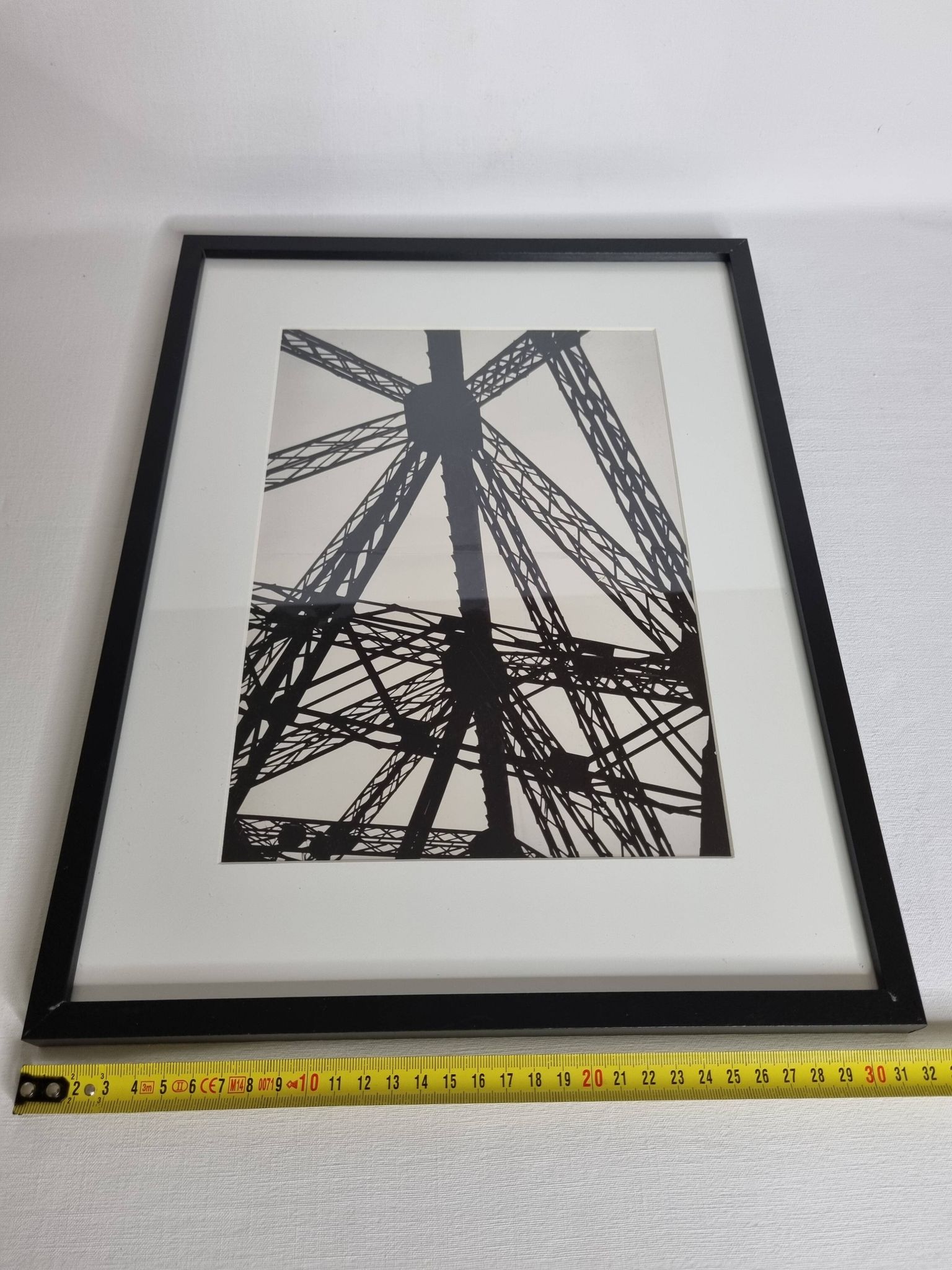 Vintage Black and White Photograph from the 70s/80s, Industrial Design, framed 32 cm x 42 cm