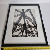 Vintage Black and White Photograph from the 70s/80s, Industrial Design, framed 32 cm x 42 cm
