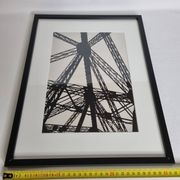 Vintage Black and White Photograph from the 70s/80s, Industrial Design, framed 32 cm x 42 cm