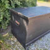 Black wooden chest
