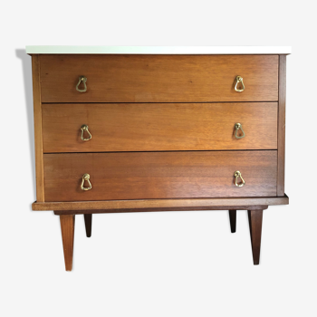 Commode vintage pied compas