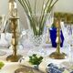 Pair of brass candlesticks