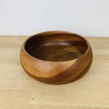 Scandinavian teak cup empty pocket 60s
