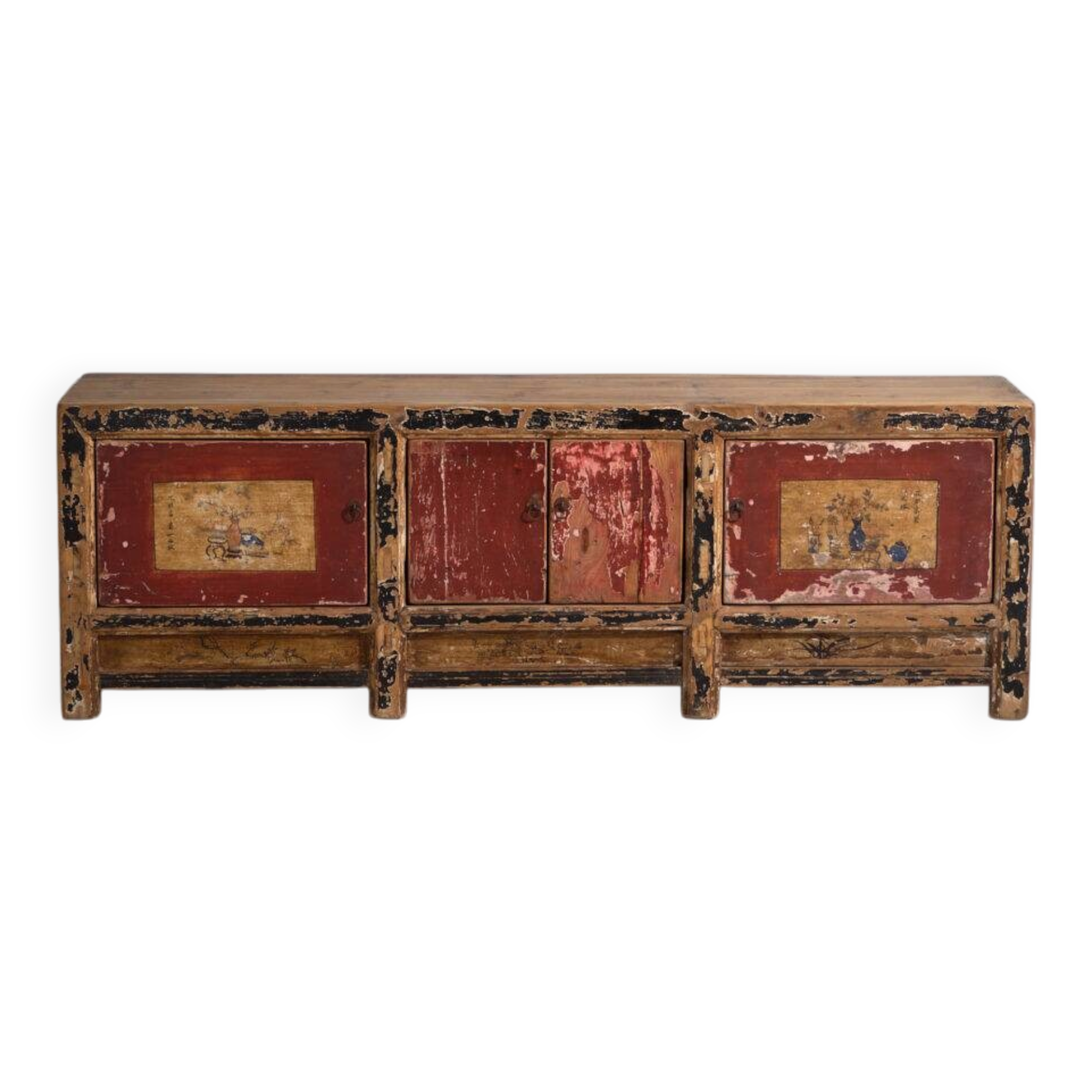 Antique buffet painted in pine wood – Shanxi, circa 1930