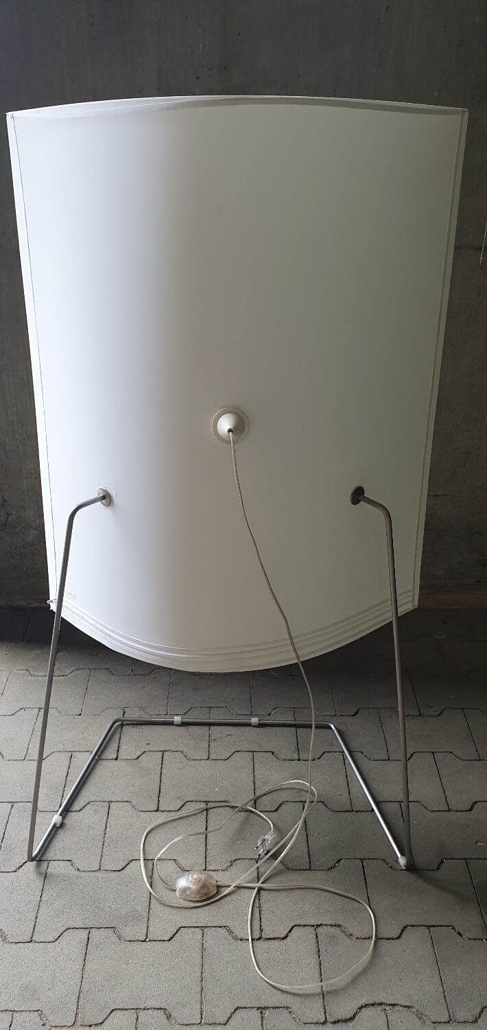 Lampe de sol vintage design italien Prandina 33f volumes lumineux - 128 cm