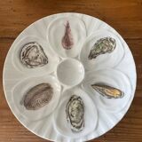 Porcelain oyster plates "The swallow" Melun sur Yevre