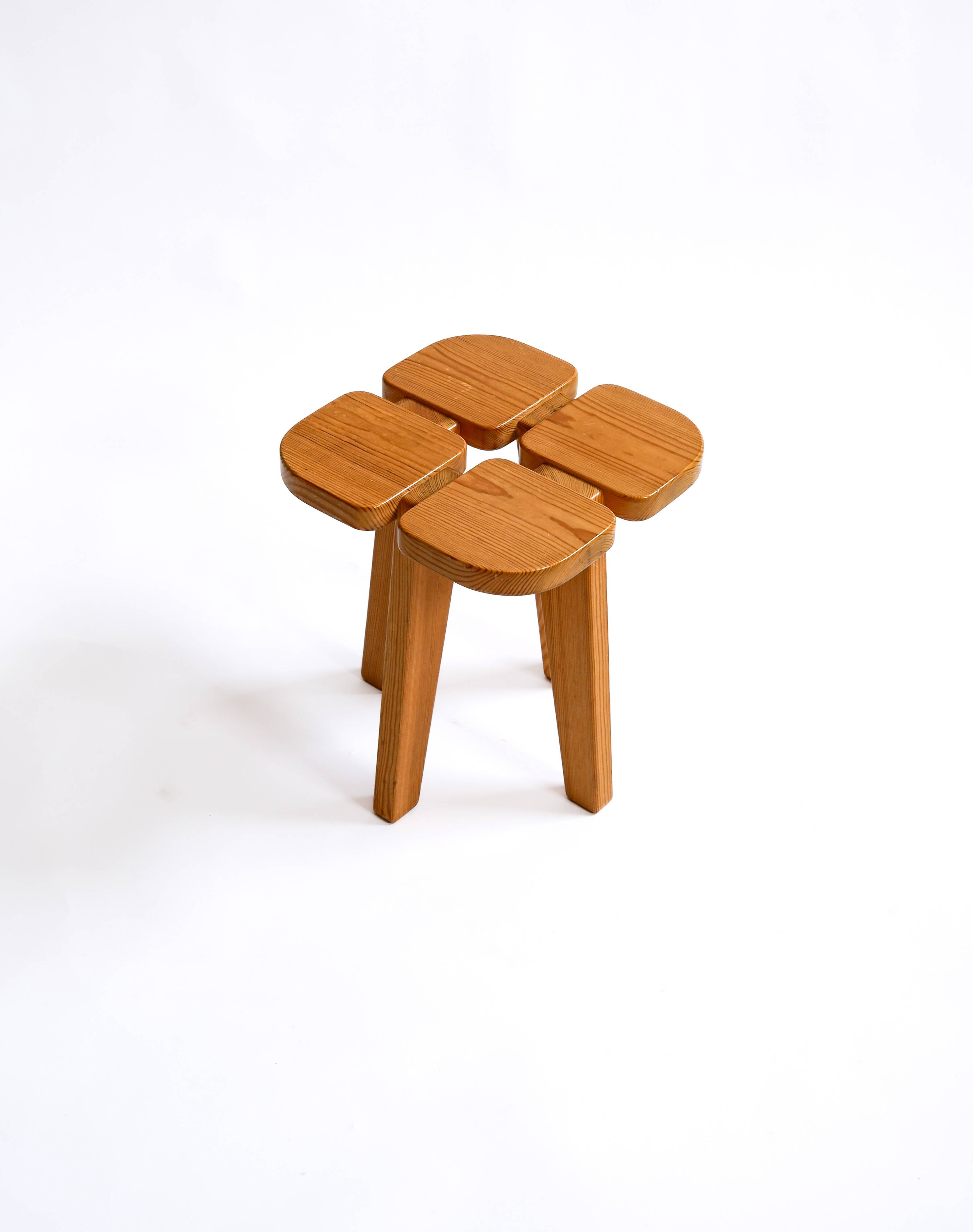 Lisa Johansson-Pape, Apila stool, pine circa 1960