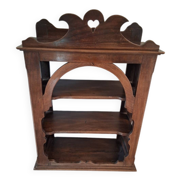 Étagère murale vintage en bois sculpté