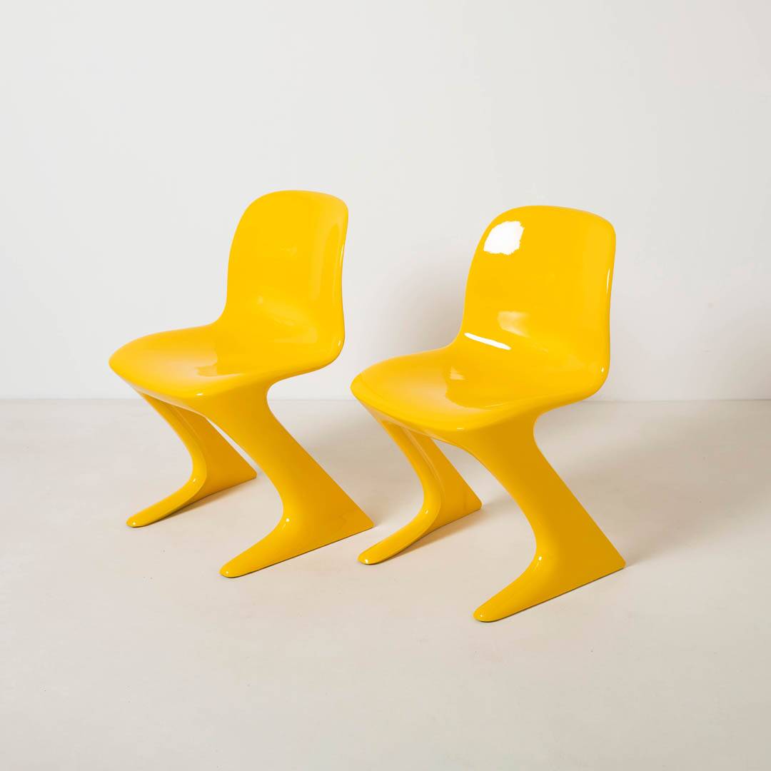 Set of 4 iconic Z-stuhl chairs designed by Ernst Moeckl, Germany 1968