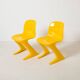 Set of 4 iconic Z-stuhl chairs designed by Ernst Moeckl, Germany 1968