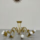 Antique 12-light Sputnik spider pendant lamp from the 60s