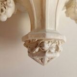 Large Neo-Gothic Console wall light patinated