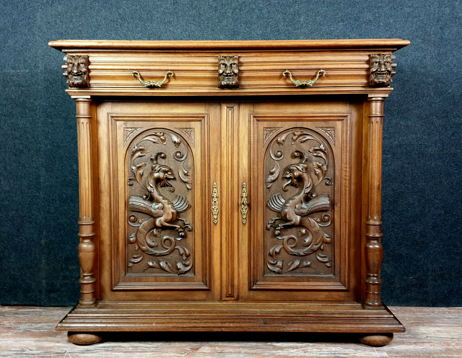 Renaissance lounge buffet in blond walnut