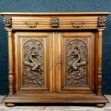 Renaissance lounge buffet in blond walnut