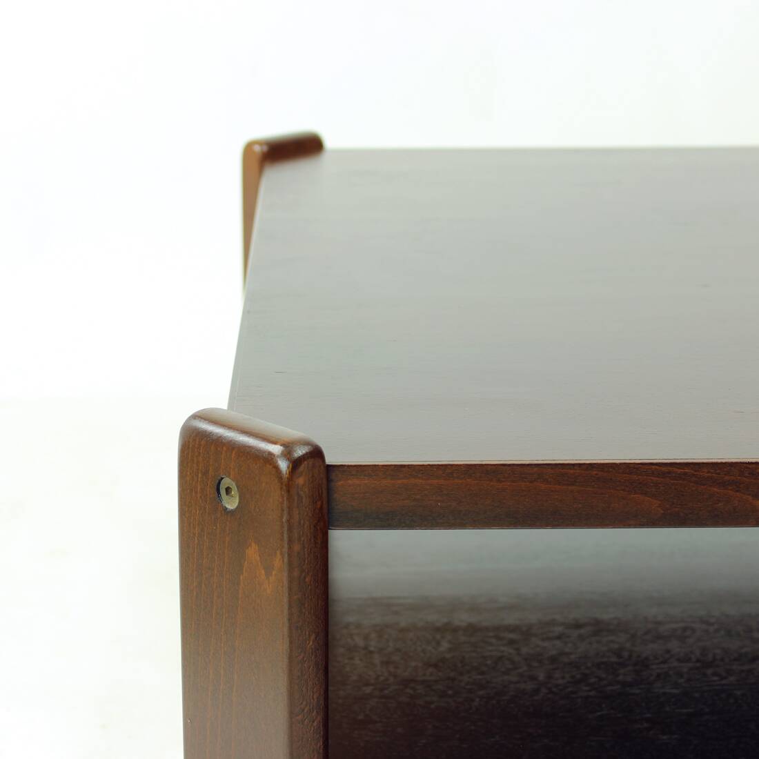 Table basse en hêtre, Hikor Pisek Tchécoslovaquie années 1980