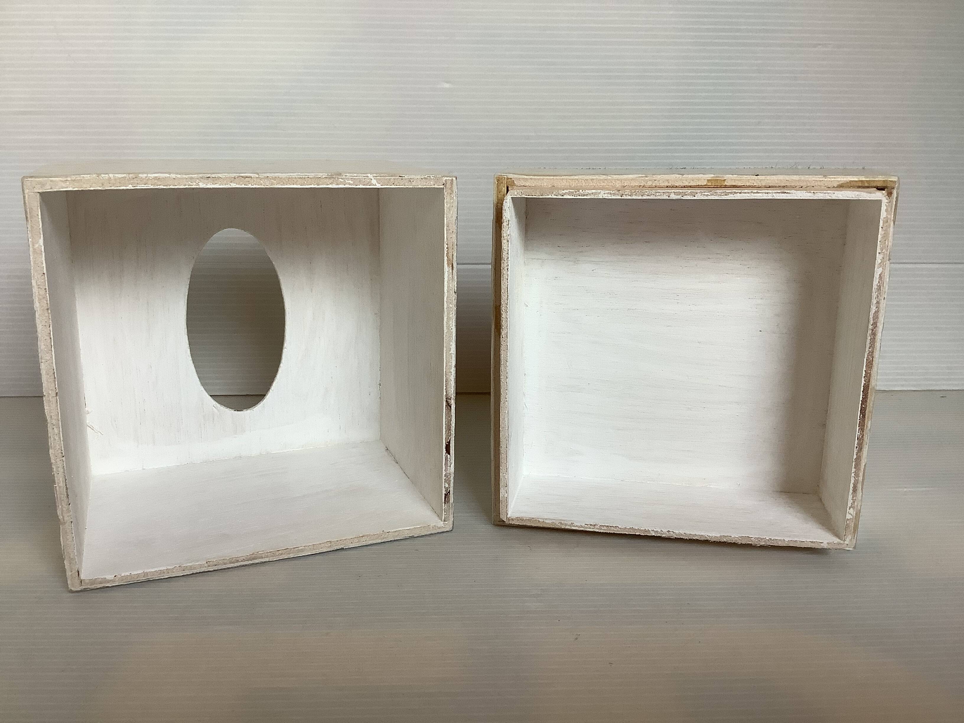 Boîte pour mouchoirs bois et nacre