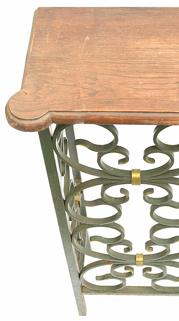 The wrought iron radiator cover