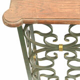 The wrought iron radiator cover