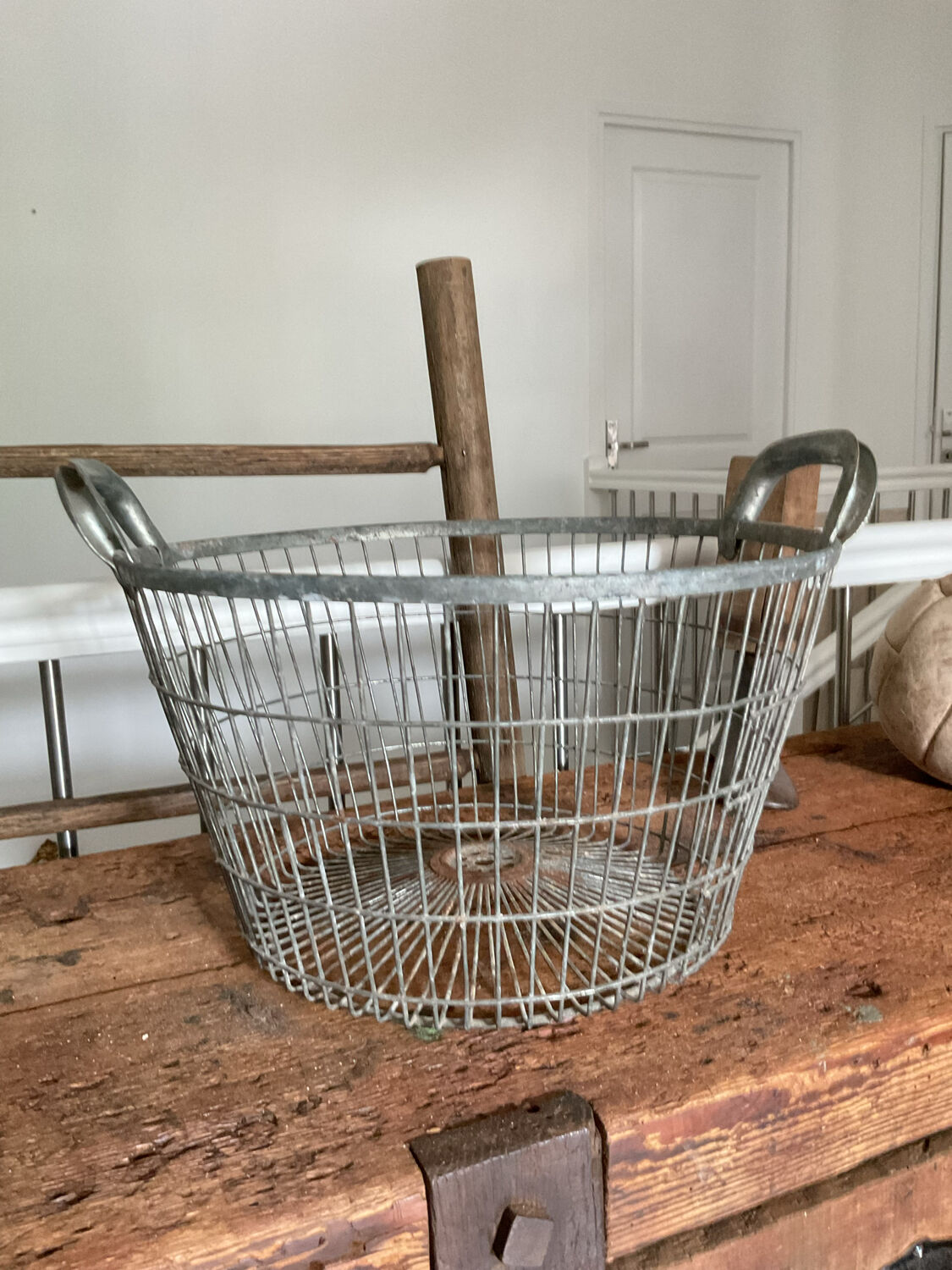 Industrial metal basket