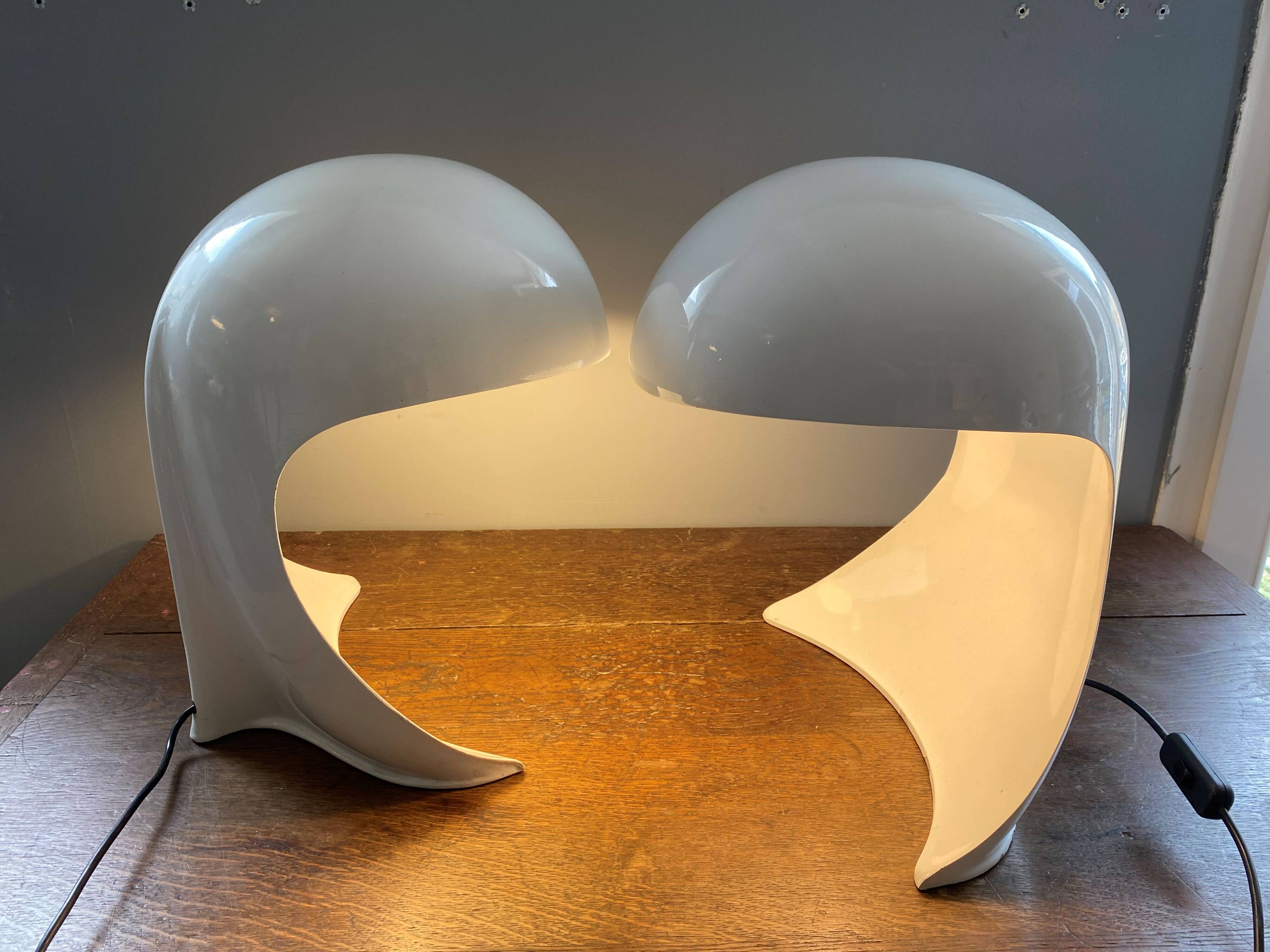 Pair of Dania lamps by Dario Tognon for Artemide vintage 1969