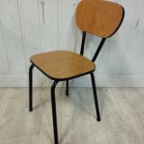 Set of 4 vintage chairs in formica