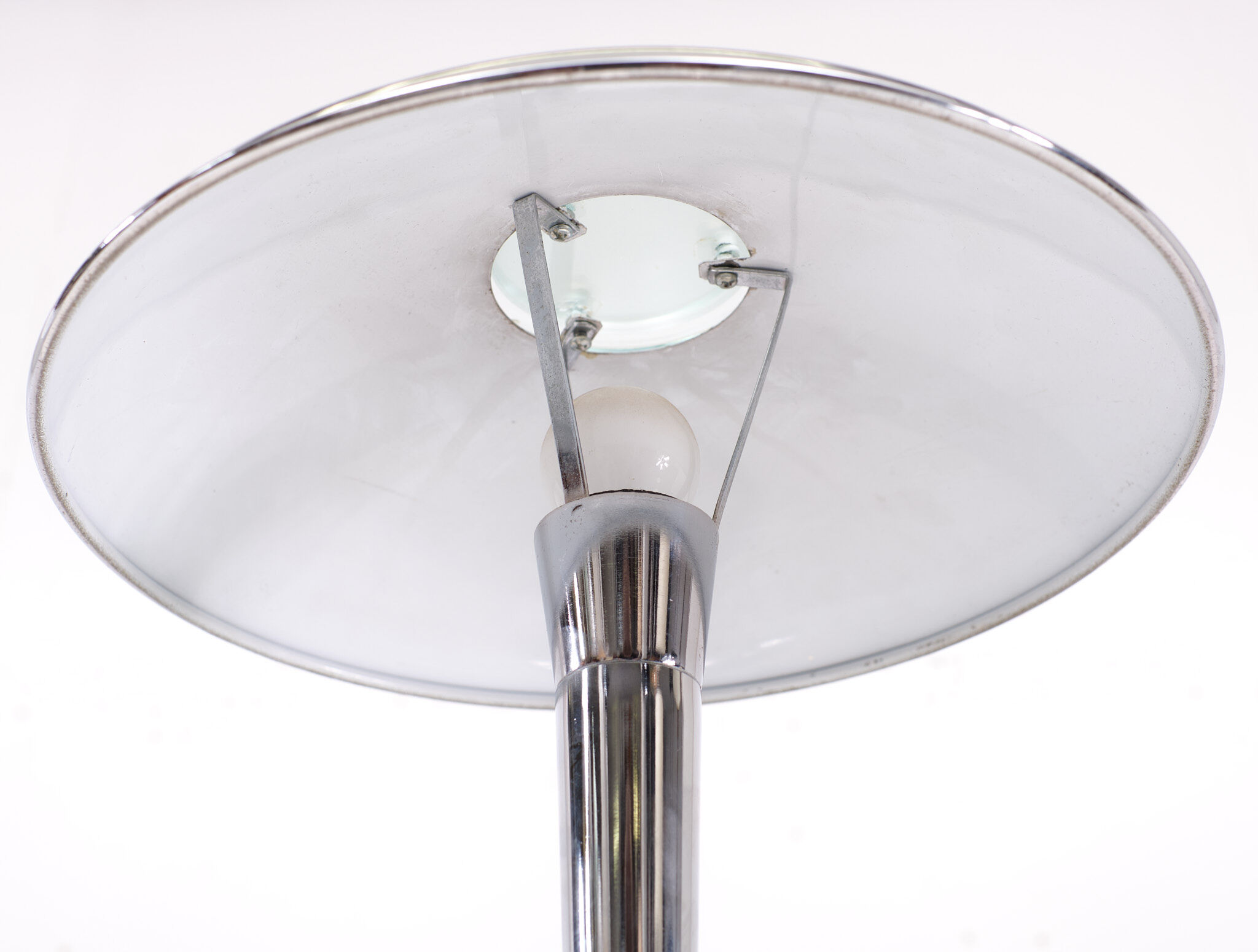 Lampe de table chromée Tokyo Bauhaus des années 1980 Japon