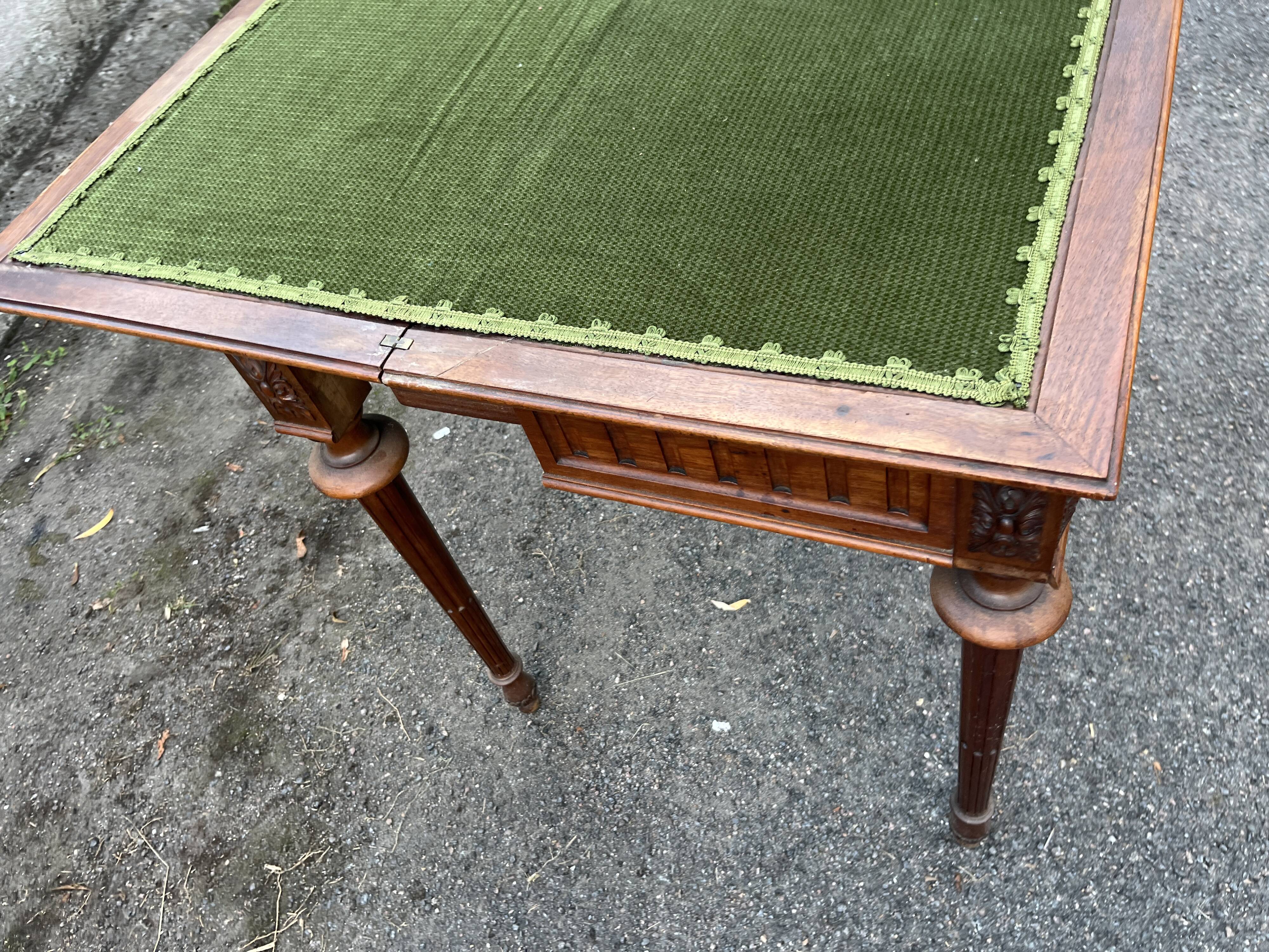 Louis XVI style mahogany games table