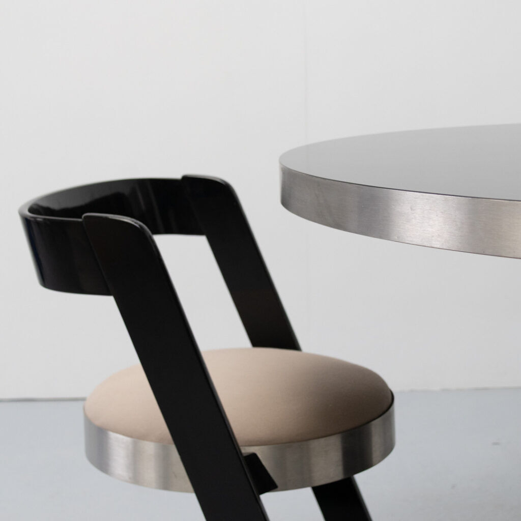 Willy Rizzo Dining Set Italy 1970s