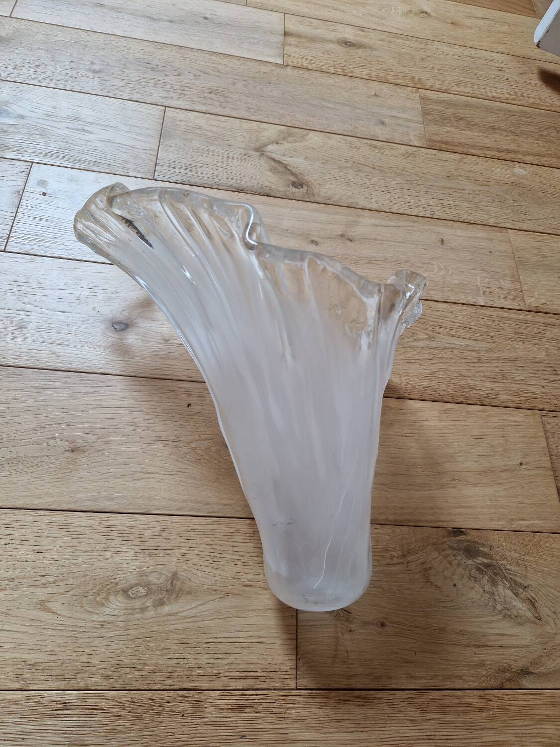 Antique Art Deco glass tulip