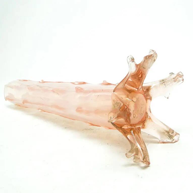 Art Nouveau vase, glass, Kralik, Czechoslovakia, early 20th century