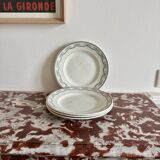 Ironstone plates St Amand