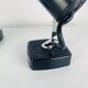 3 black metal and chrome vintage spotlights by Targetti