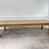 Large fir work table, 1940s