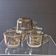 Set of 5 amber black coffee cups from Arcoroc in very good condition.