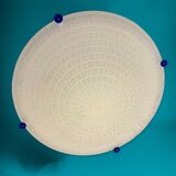 Large Murano Glass Flushmount Ceiling Light, 1980s