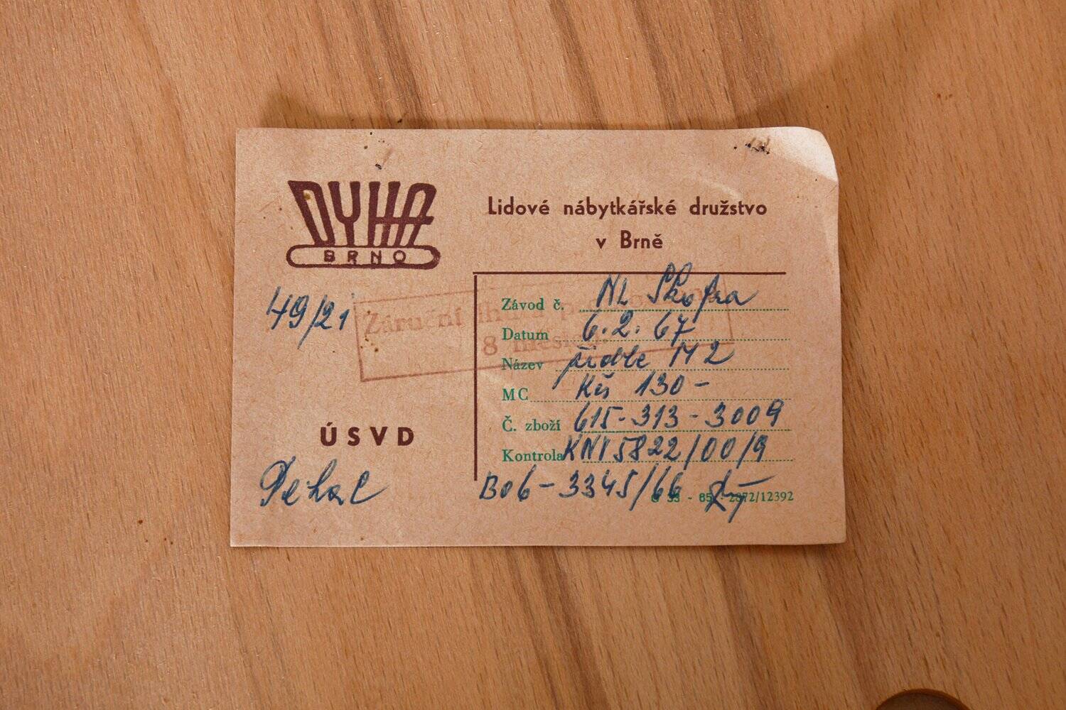 Chaises de salle à manger en hêtre de milieu de siècle attribuées à Dyha Brno, années 1950, ensemble de 4