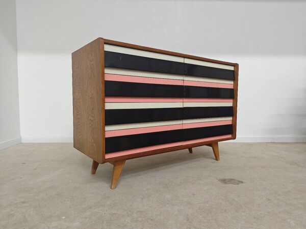 Commode U 453 Rose  8 tiroirs Jiri Jiroutek pour Intérier Praha 1962
