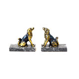 Pair of dog bookends