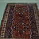 Antique Persian Shiraz carpet, 1900s, 225x162 cm