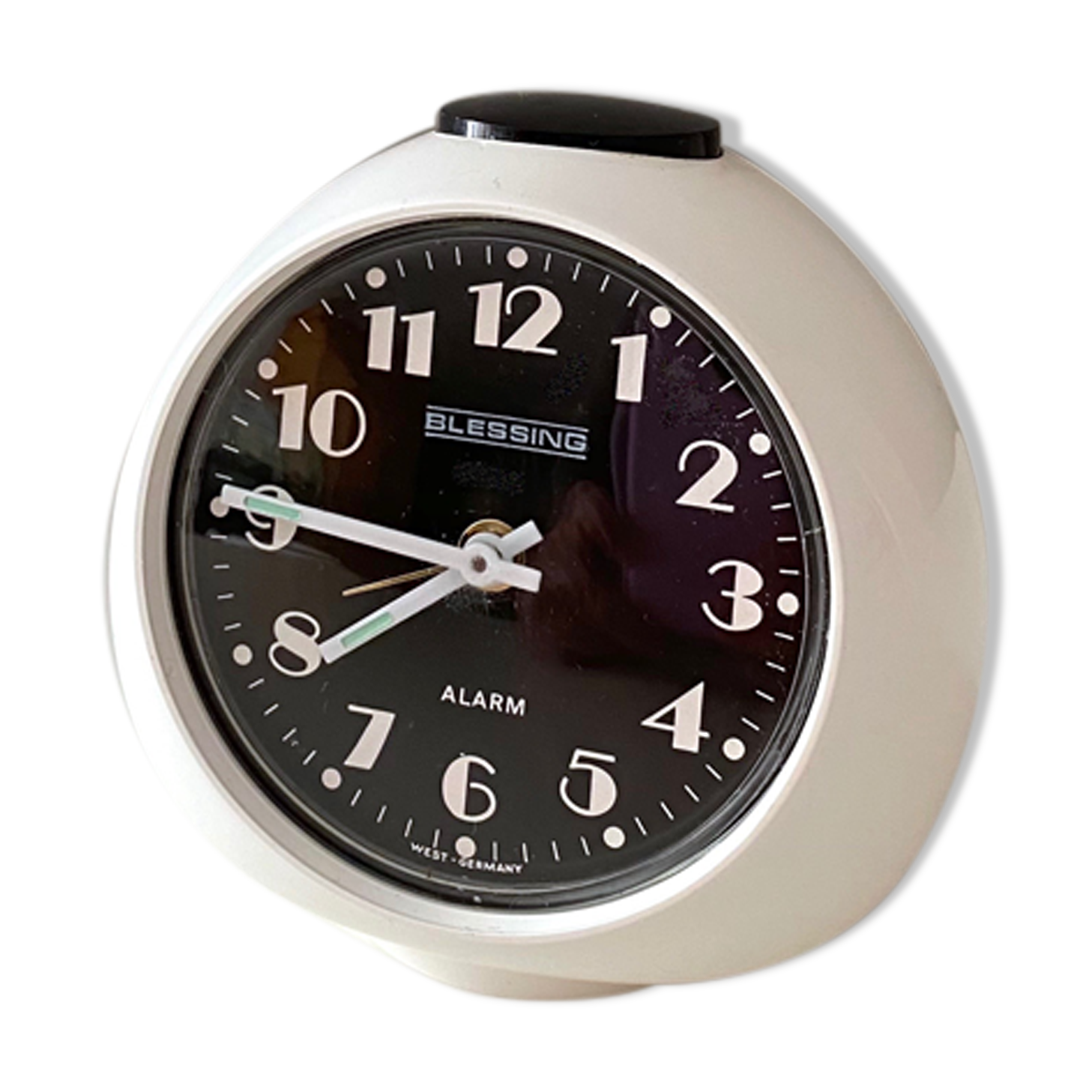 Blessing Alarm Clock, Space Age Table Clock, 70s