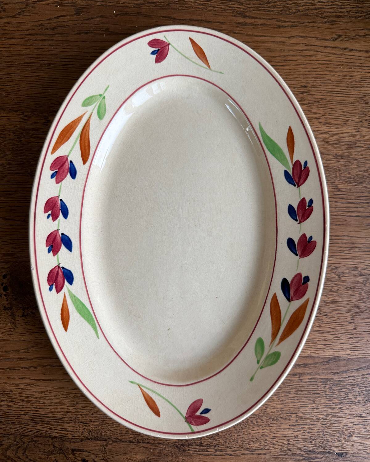 Gien Jeannine ironstone oval dish