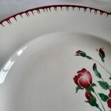 Large round serving platter sarreguemines, epernay model