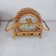 Set of 6 butterfly wicker coasters