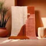 Handmade natural wool rug, size 200 x 300 cm