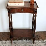Crossbow Side Table in Louis-Philippe Style – Blonde Walnut, 19th Century