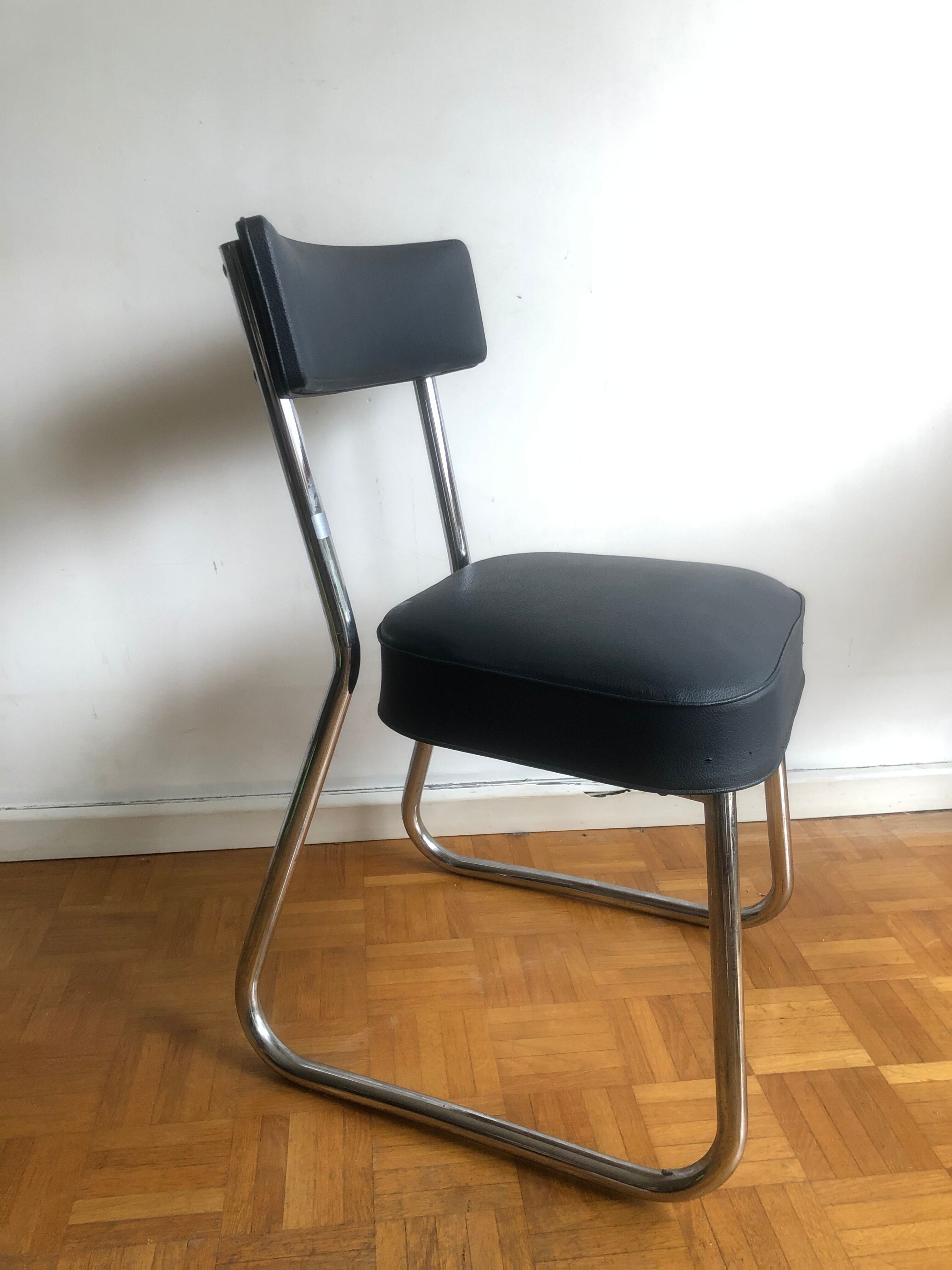 Industrial office chair barrel 1960