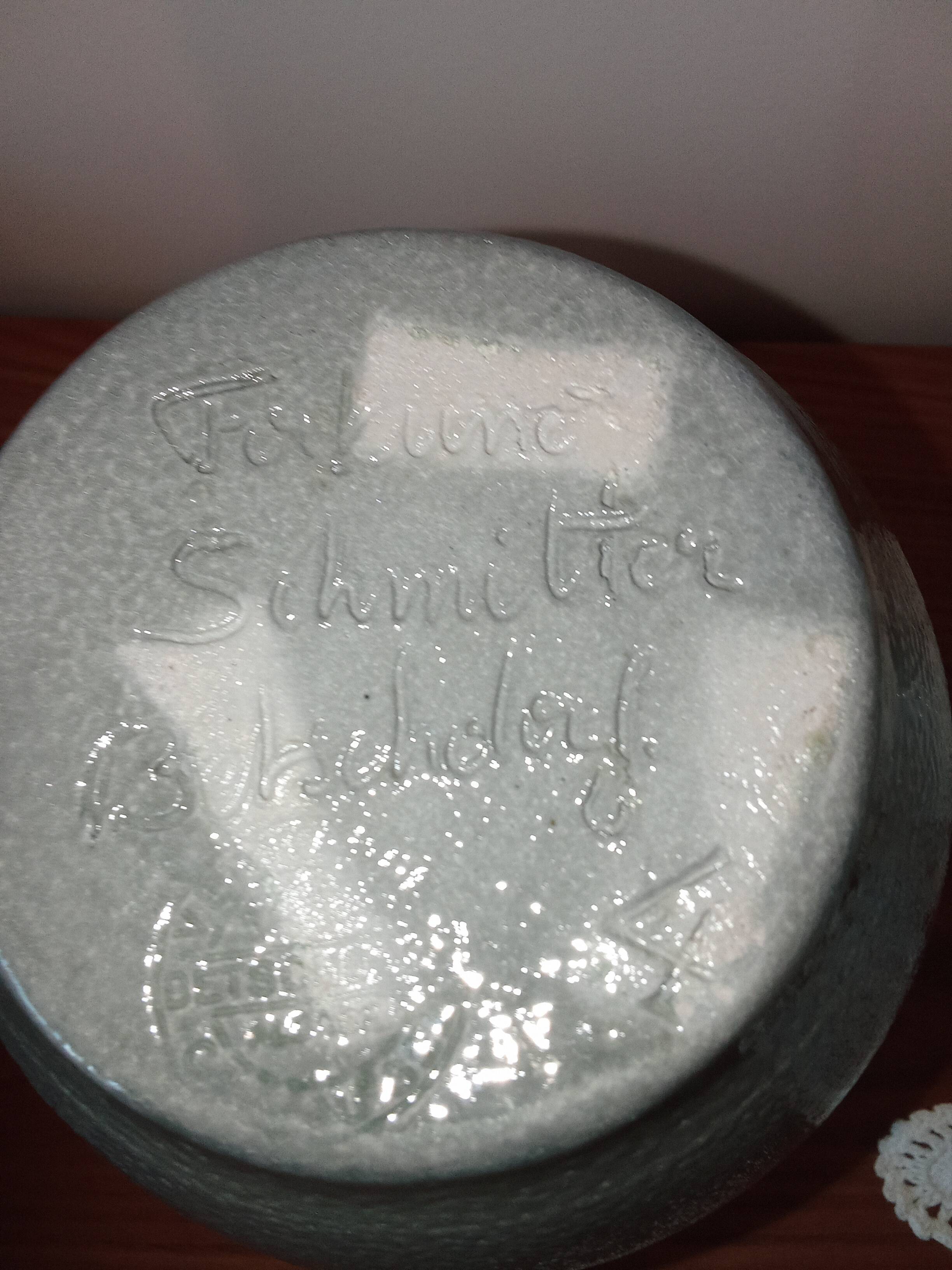 Salt-glazed stoneware vase from Alsace - Betschdorf (Signed Fortuné Schmitter)