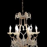 Italian vintage crystal beaded chandelier