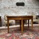 Oval table half moon walnut stamped period directoire xviii th century