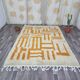 Handmade Berber rug Azilal orange size 150 x 250 cm